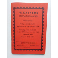 47. Katalog Briefmarken Auktion. 1992 